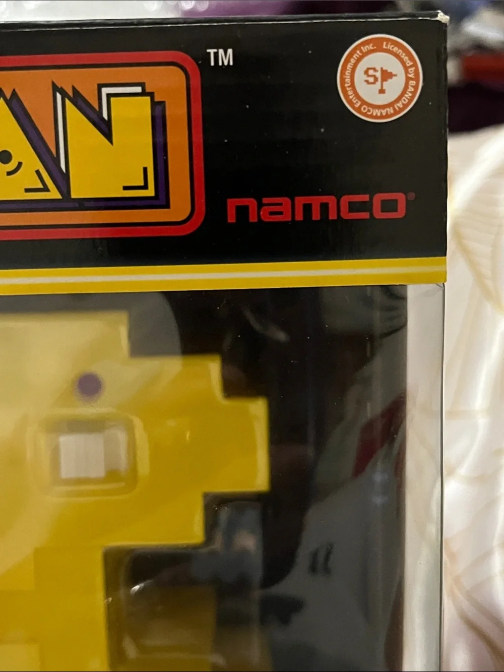 Namco PAC-MAN Yellow Handheld Joystick Controller with Orange Stick
